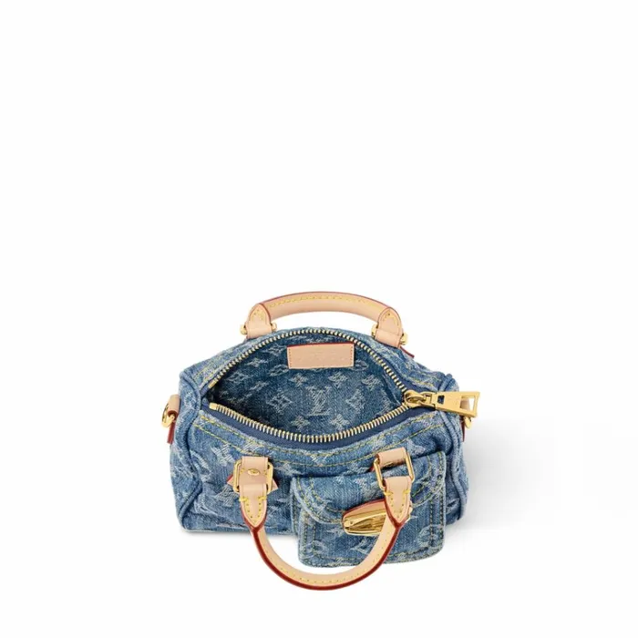 Women Speedy Bag Louis Vuitton Louis Vuitton M82950 Nano Speedy Denim Blue 8211 Louis Vuitton Handbag Store