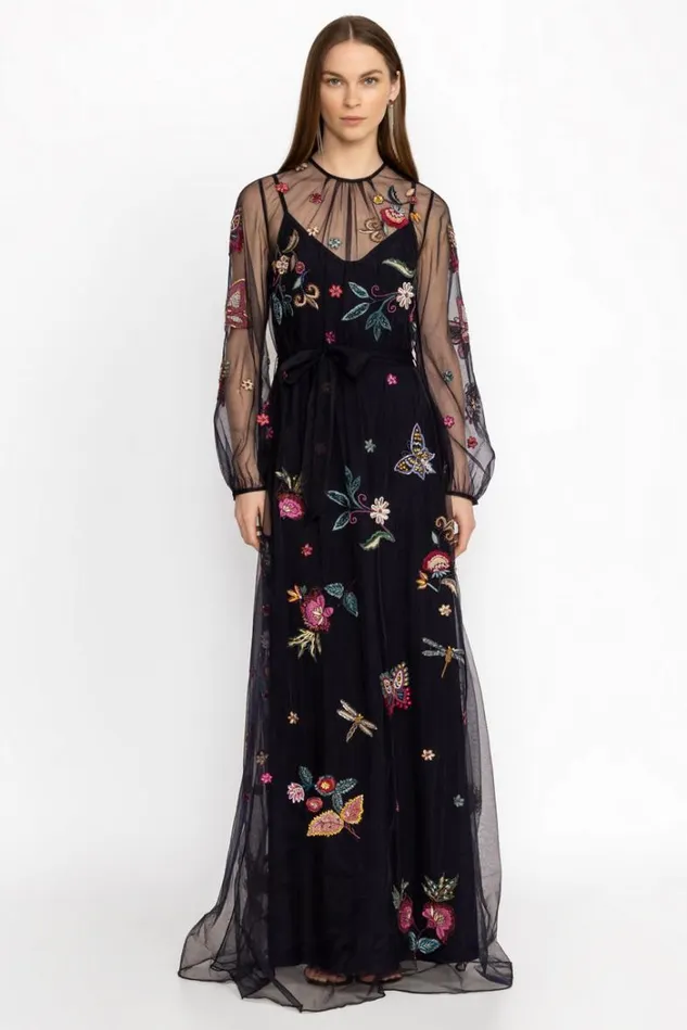 Women SPELLBOUND DRESS Navy Johnny Was Dresses Women SPELLBOUND DRESS Navy Johnny Was Dresses
