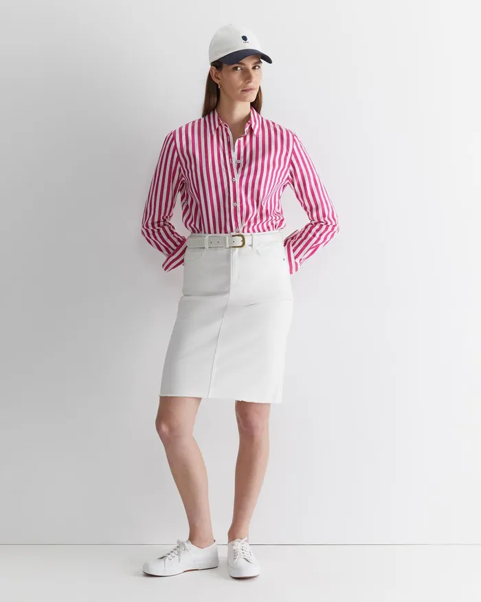 Women Sportscraft Denim Brodie Denim Skirt White