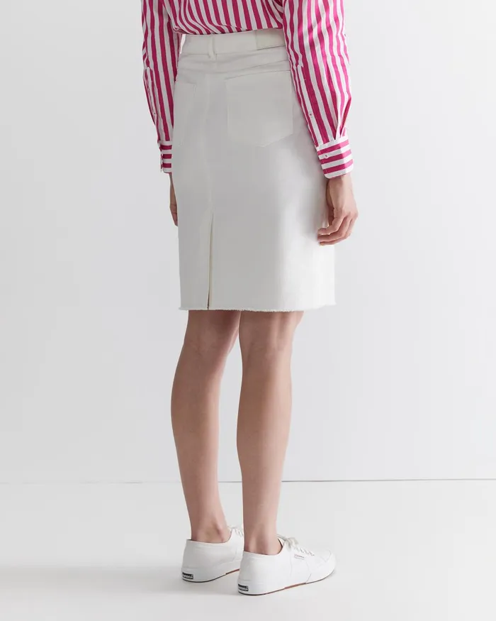 Women Sportscraft Denim Brodie Denim Skirt White