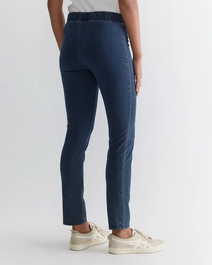 Women Sportscraft Pants Felicity Denim Pull On Pant Washed Indigo