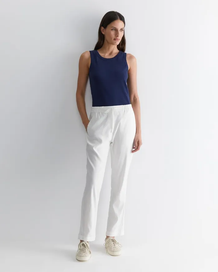 Women Sportscraft Pants Rosa Linen Pant White