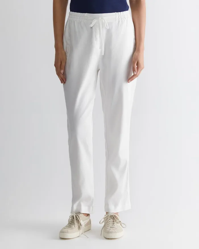 Women Sportscraft Pants Rosa Linen Pant White
