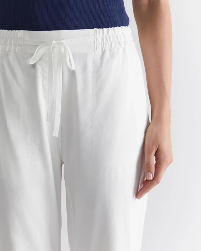 Women Sportscraft Pants Rosa Linen Pant White