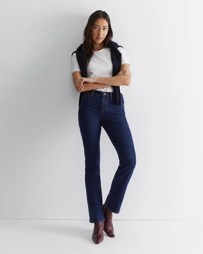 Women Sportscraft Pants Simone Straight Jean Indigo