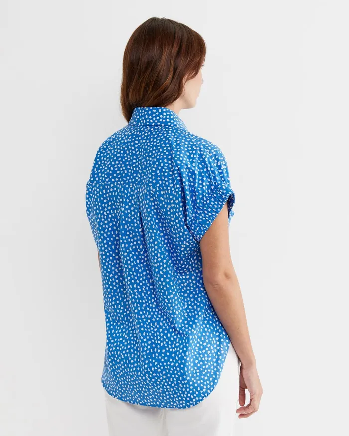 Women Sportscraft Shirts Dashy Lily Voile Shirt Bluewhite