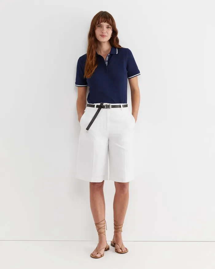 Women Sportscraft Tops and Tees Jodie Pique Polo Navy