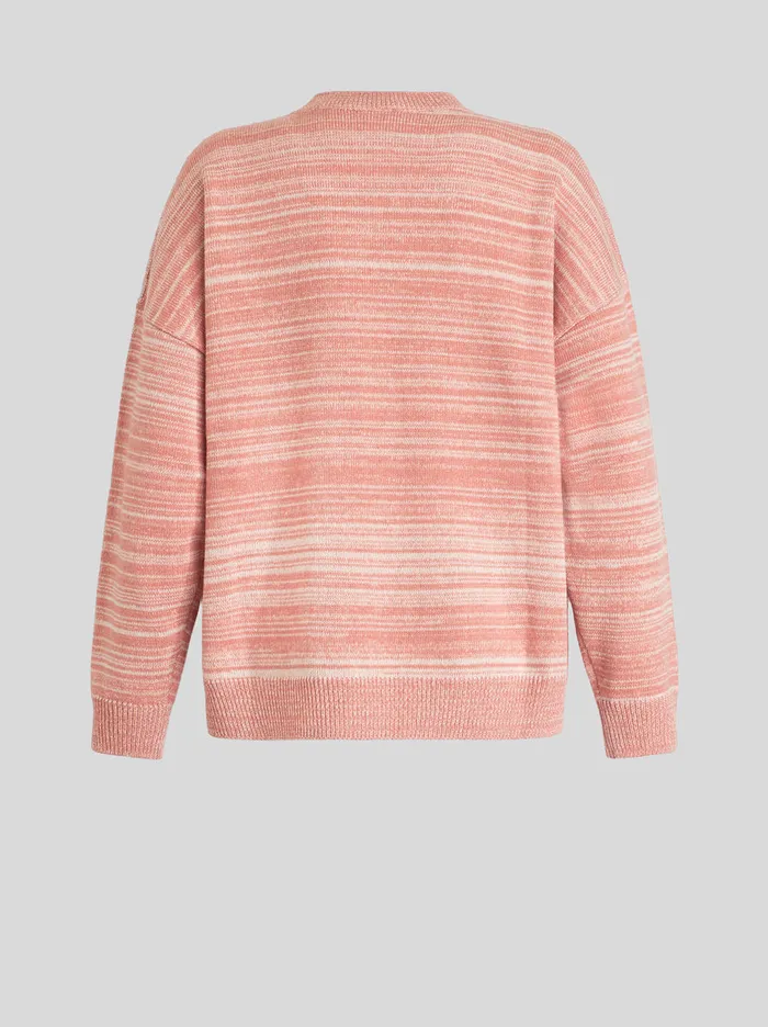Women Striped Sweater With Tapestry Inlay Etro Knitwear