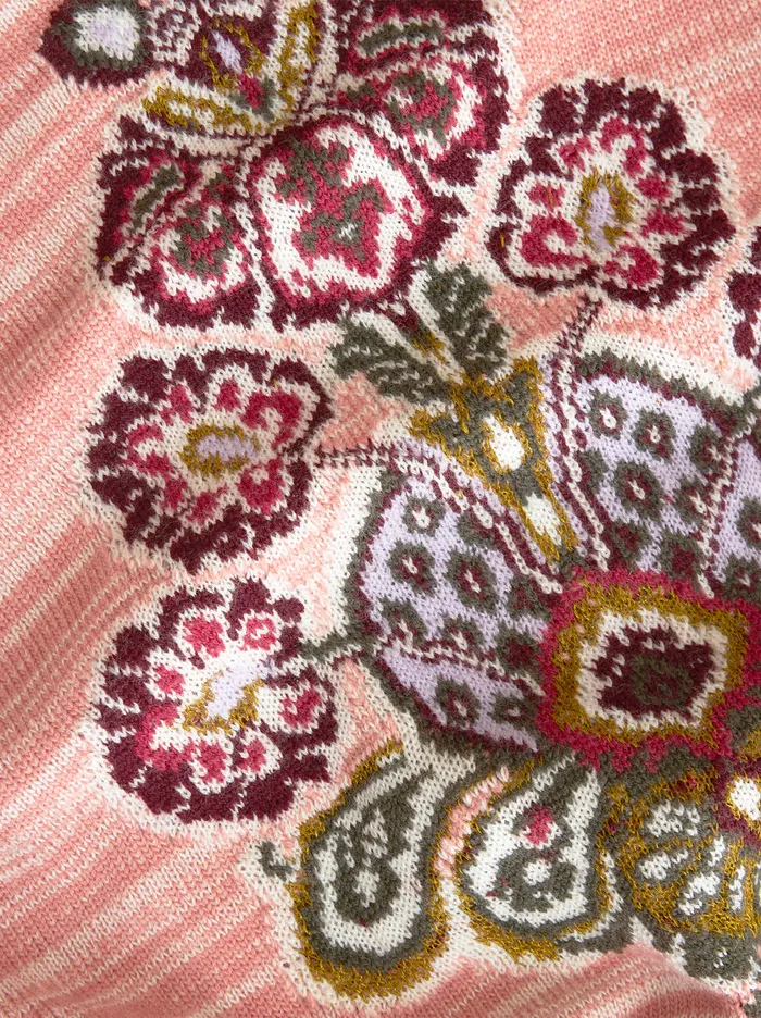 Women Striped Sweater With Tapestry Inlay Etro Knitwear