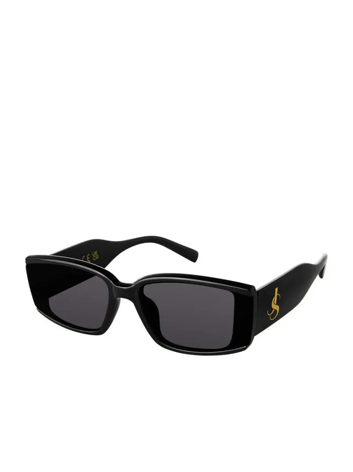 Women Sunglasses Jessica Simpson Modern Rectangular Sunglasses In Black