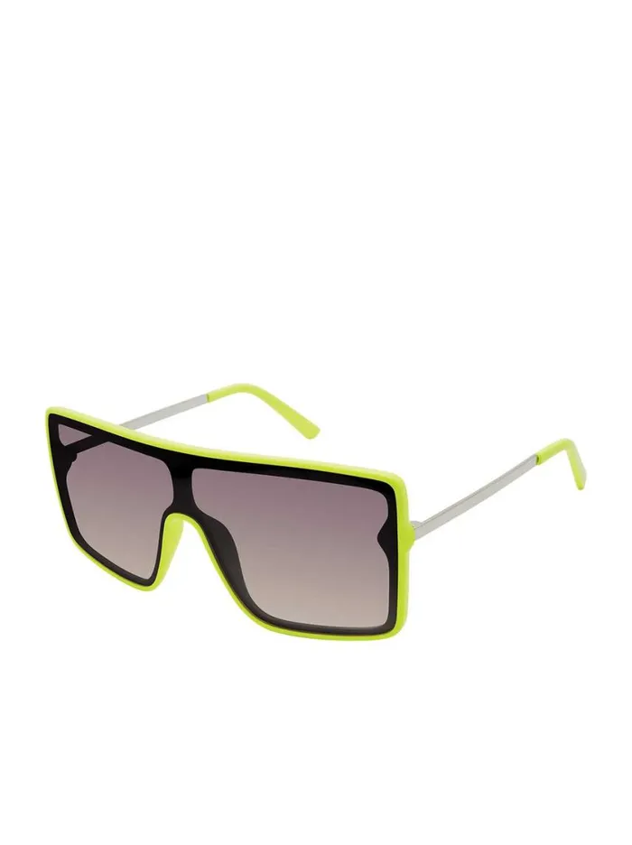 Women Sunglasses Jessica Simpson Square Shield Metal Temple Sunglasses In Yellow Women Sunglasses Jessica Simpson Square Shield Metal Temple Sunglasses In Yellow