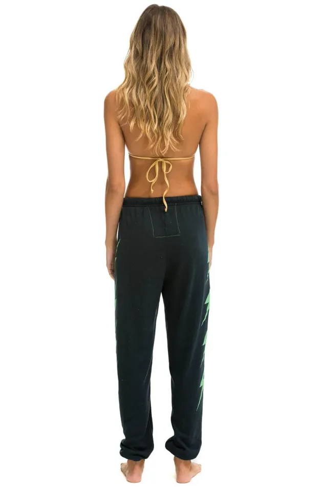 Women Sweatpants Aviator Nation Bolt 4 Sweatpants 8211 Charcoal Mint