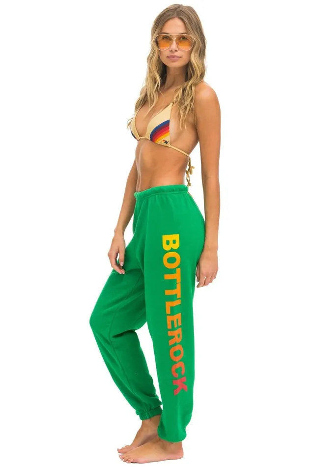 Women Sweatpants Aviator Nation Bottlerock 2024 Sweatpants 8211 Kelly Green