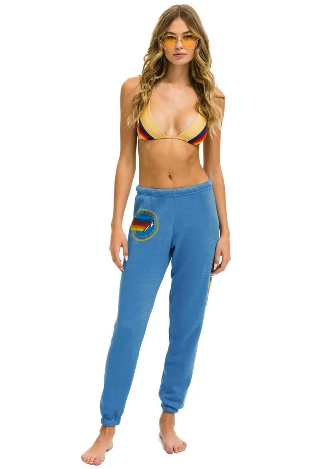 Women Sweatpants Aviator Nation La Jolla Sweatpants 8211 Cobalt