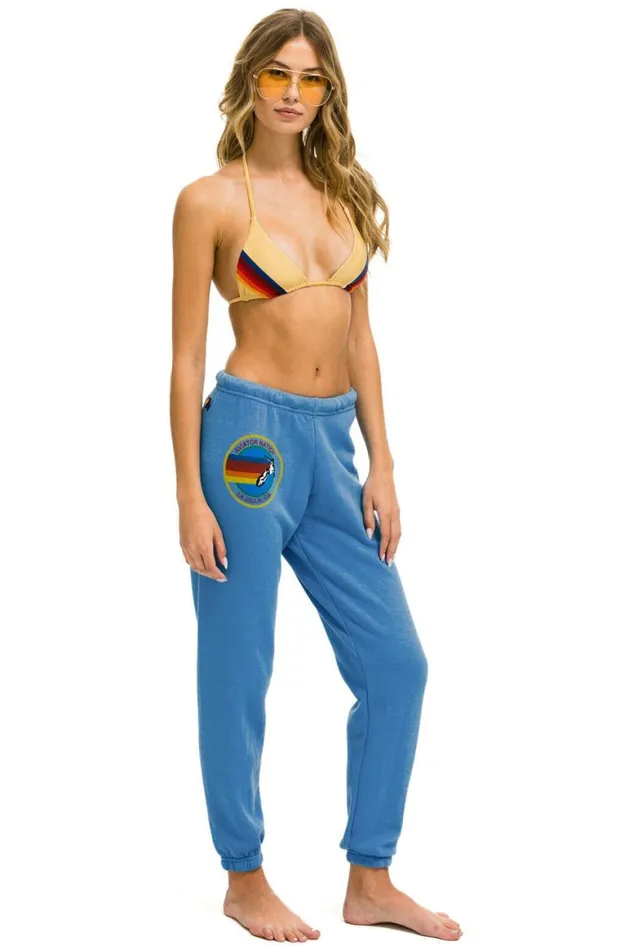 Women Sweatpants Aviator Nation La Jolla Sweatpants 8211 Cobalt