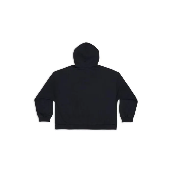 Women Sweatshirts and Hoodies Balenciaga Cities Paris Hoodie Wide Fit In Black