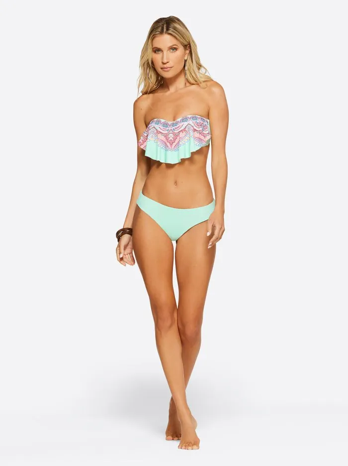 Women Swim Jessica Simpson Carnival In Rio Reversible Cheeky Bottom In Cool Multi