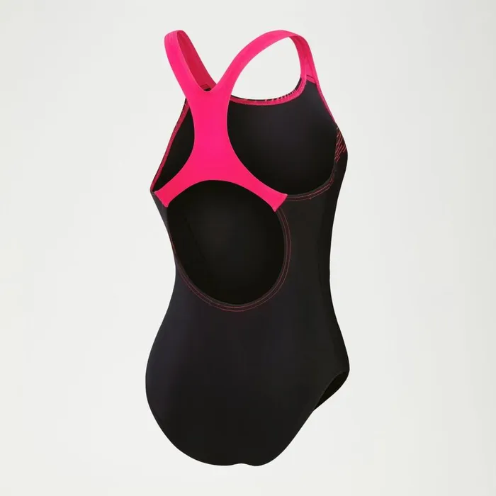 Women Swimming Costumes Speedo Women039s Medley Logo Swimsuit BlackPink
