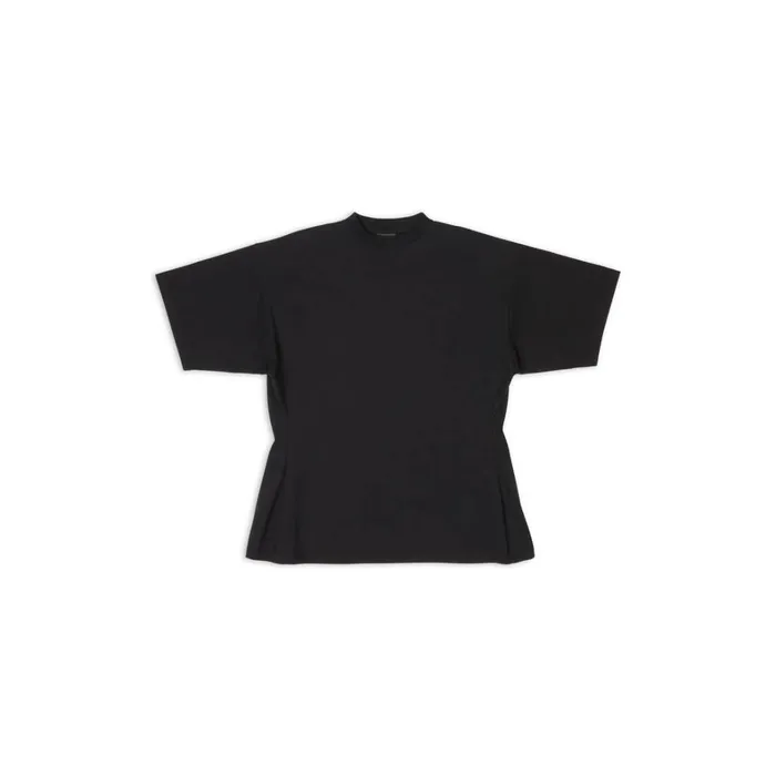 Women Tshirts Balenciaga Bb Balenciaga Hourglass Tshirt Medium Fit In Black