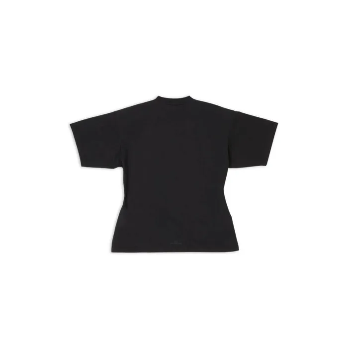 Women Tshirts Balenciaga Bb Balenciaga Hourglass Tshirt Medium Fit In Black