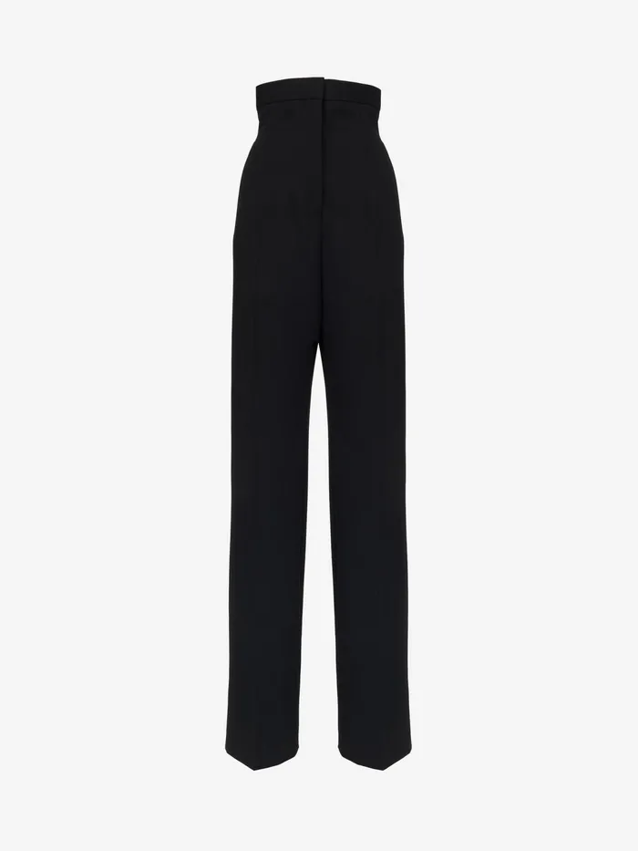 Women Tailoring Alexander McQueen Corset HighWaisted Trousers Black