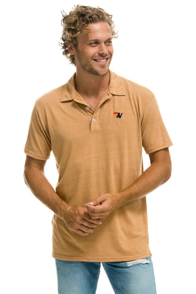 Women Tees Aviator Nation Polo 8211 Khaki