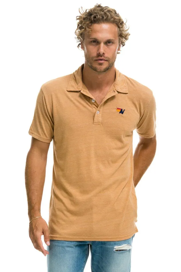 Women Tees Aviator Nation Polo 8211 Khaki