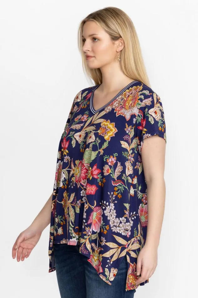 Women THE JANIE FAVORITE DRAPE TUNIC VIVIENNE VO Vivienne Vo Johnny Was Tops Women THE JANIE FAVORITE DRAPE TUNIC VIVIENNE VO Vivienne Vo Johnny Was Tops