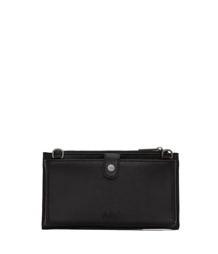 Women Tipei Vegan Crossbody Bag 8211 Dwell Black Matt and Nat Wallets