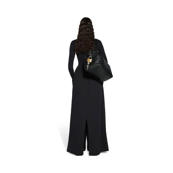 Women Tops and Shirts Balenciaga Outside Loop Fitted Top In Black