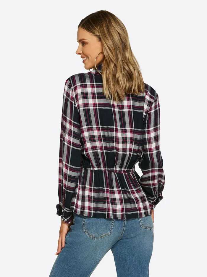 Women Tops and Tees Jessica Simpson Gillian Top In Bakers Plaid