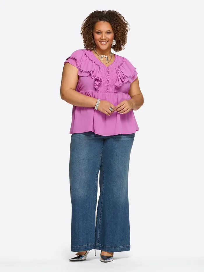 Women Tops and Tees Jessica Simpson Nori Top In Raidiant Orchid