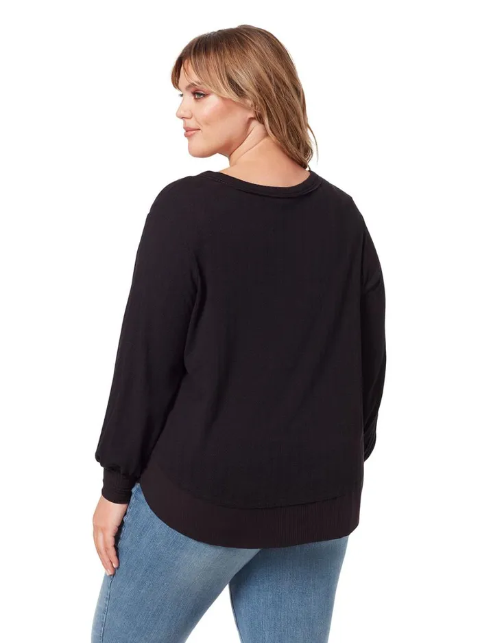 Women Tops and Tees Jessica Simpson Poppy Top In Black