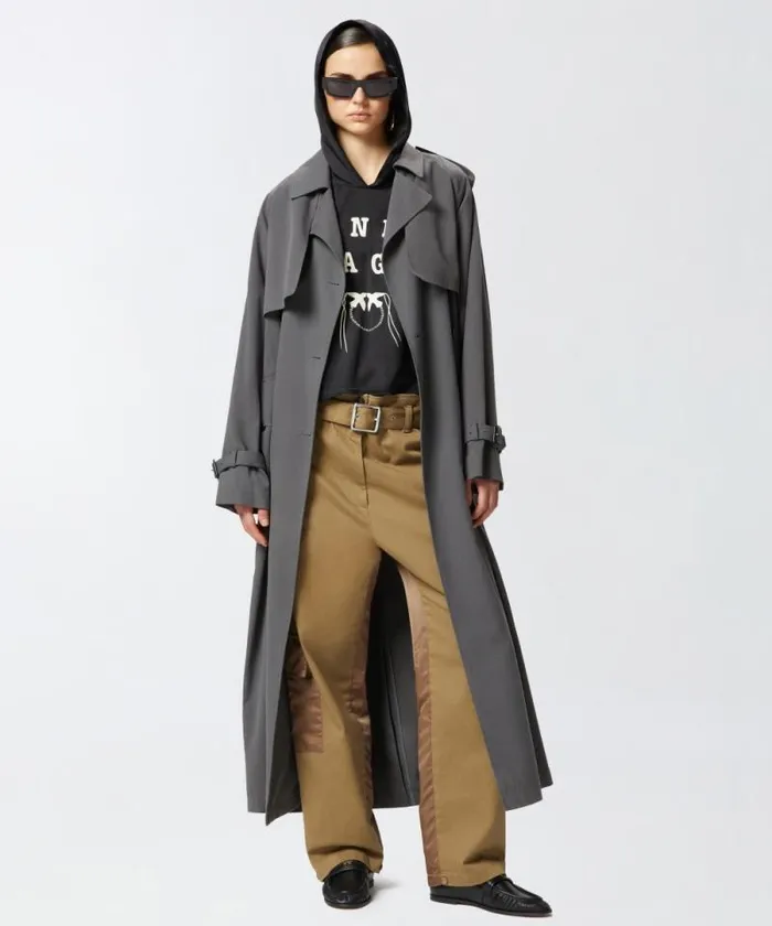 Women Topwear Pinko Hooded Blouse With PINKO League Print Blackwhite Women Topwear Pinko Hooded Blouse With PINKO League Print Blackwhite