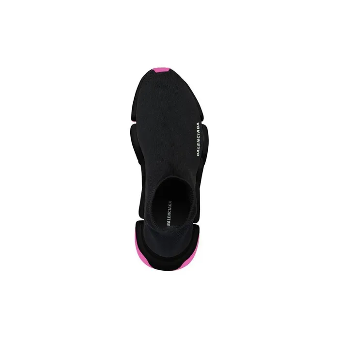 Women Trainers Balenciaga Speed 20 Clear Sole Recycled Knit Trainers In Black