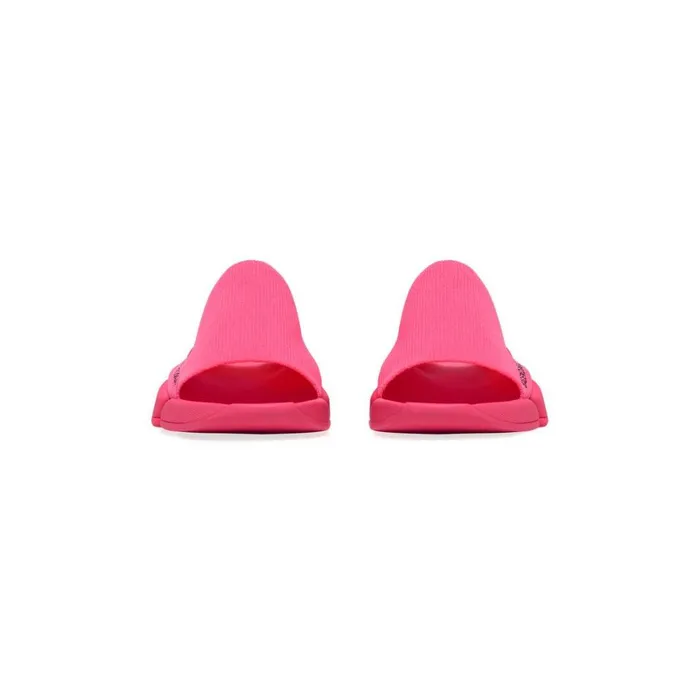 Women Trainers Balenciaga Speed 20 Recycled Knit Slide Sandal In Fluo Pink