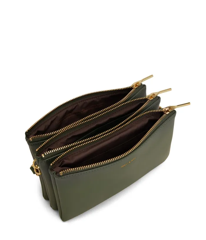 Women Triplet Vegan Crossbody Bag 8211 Loom Stem Matt and Nat Crossbody
