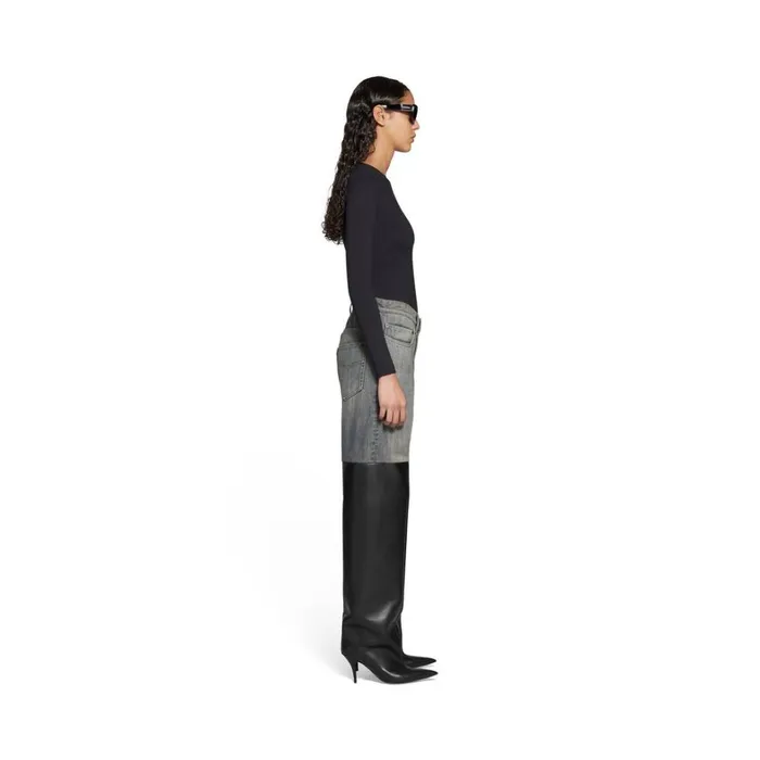 Women Trousers Balenciaga Waders Pantashoes In Blue