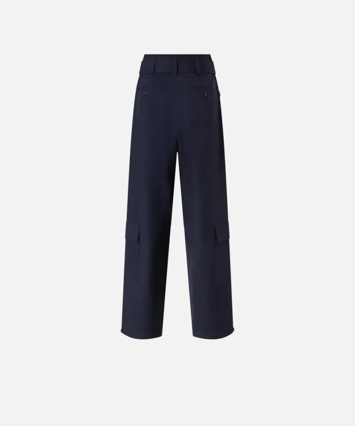 Women Trousers Pinko Cargo Trousers With Matching Belt Gloomy Blue Women Trousers Pinko Cargo Trousers With Matching Belt Gloomy Blue