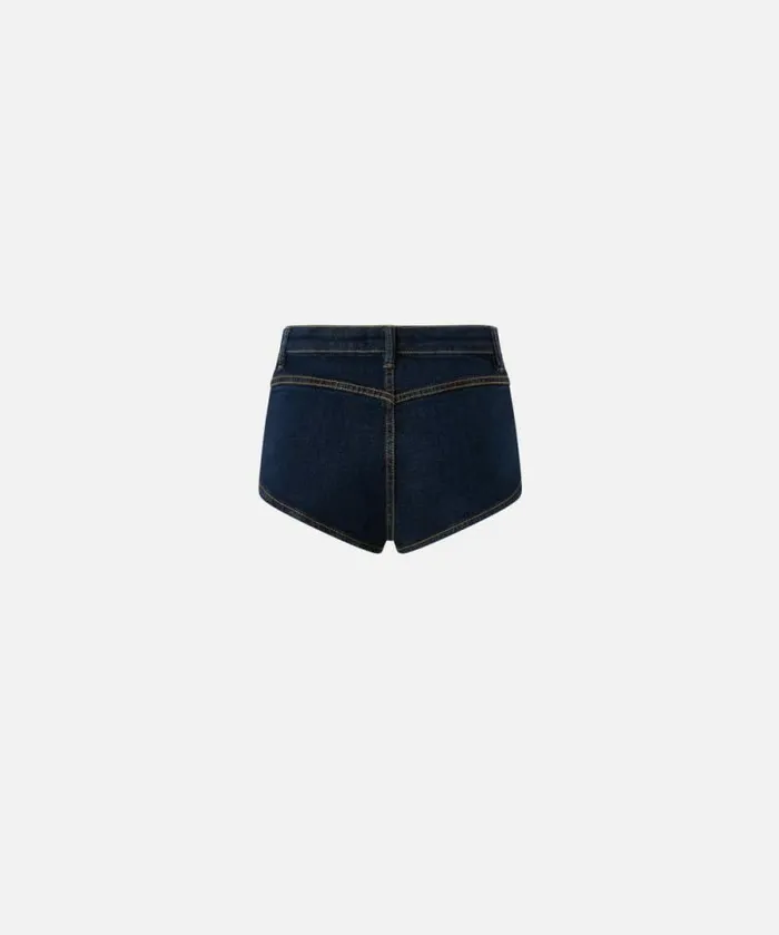 Women Trousers Pinko Slimfit Dark Denim Shorts Rinse Wash Women Trousers Pinko Slimfit Dark Denim Shorts Rinse Wash