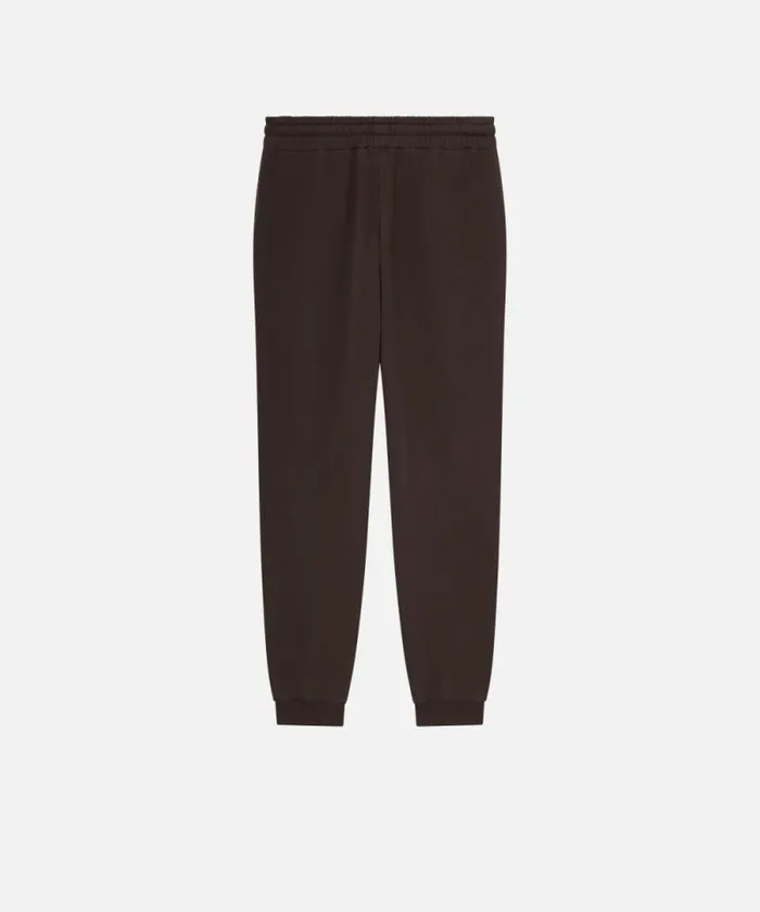 Women Trousers Pinko Sporty Joggers With Love Birds Embroidery Brown Women Trousers Pinko Sporty Joggers With Love Birds Embroidery Brown