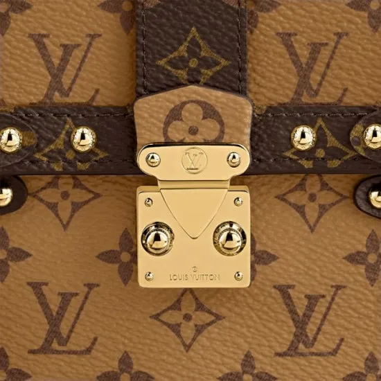 Women Trunk Bag Louis Vuitton Louis Vuitton Vertical Trunk Pochette Brown M67873 Black M63913 8211 Louis Vuitton Handbag Store