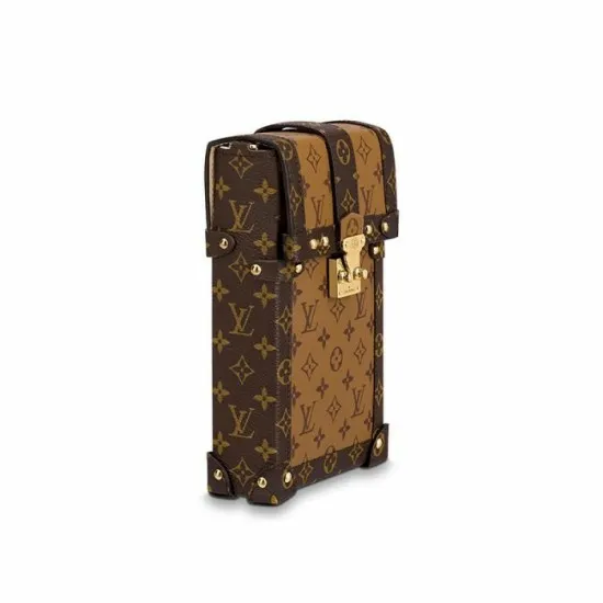 Women Trunk Bag Louis Vuitton Louis Vuitton Vertical Trunk Pochette Brown M67873 Black M63913 8211 Louis Vuitton Handbag Store