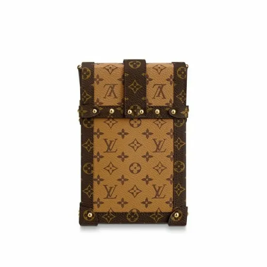 Women Trunk Bag Louis Vuitton Louis Vuitton Vertical Trunk Pochette Brown M67873 Black M63913 8211 Louis Vuitton Handbag Store
