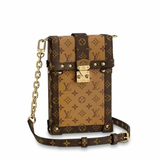 Women Trunk Bag Louis Vuitton Louis Vuitton Vertical Trunk Pochette Brown M67873 Black M63913 8211 Louis Vuitton Handbag Store