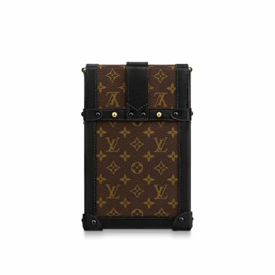 Women Trunk Bag Louis Vuitton Louis Vuitton Vertical Trunk Pochette Brown M67873 Black M63913 8211 Louis Vuitton Handbag Store