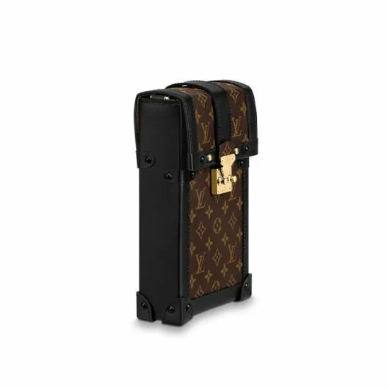 Women Trunk Bag Louis Vuitton Louis Vuitton Vertical Trunk Pochette Brown M67873 Black M63913 8211 Louis Vuitton Handbag Store