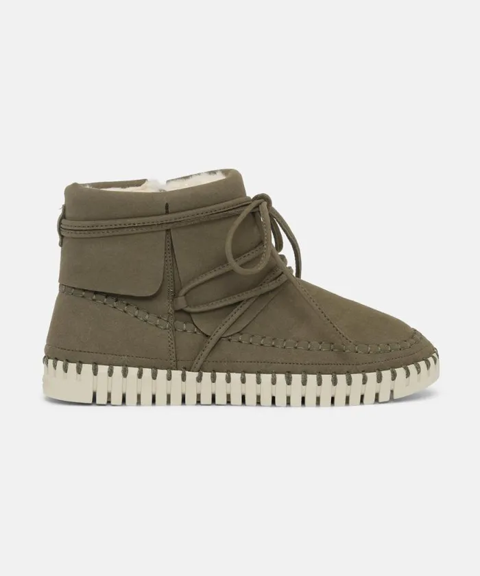 Women Tulip Flats Ilse Jacobsen Ankle Boots 8211 Deep Olive Women Tulip Flats Ilse Jacobsen Ankle Boots 8211 Deep Olive
