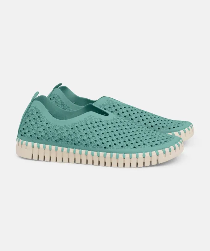 Women Tulip Flats Ilse Jacobsen Tulip SlipIn 8211 Aqua Sky