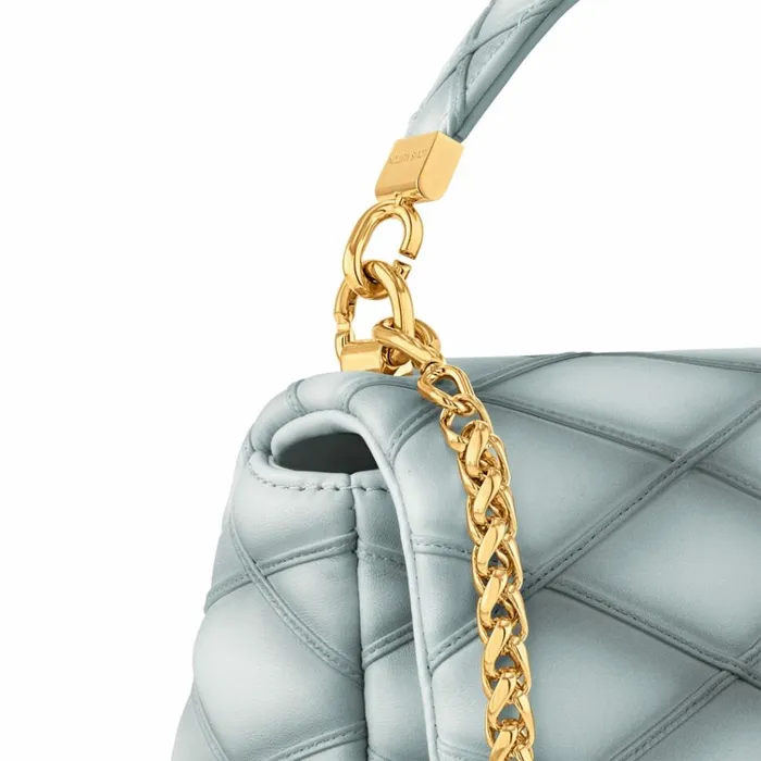 Women Twist Bag Louis Vuitton Louis Vuitton M24186 GO14 MM Ecume Gray 8211 Louis Vuitton Handbag Store